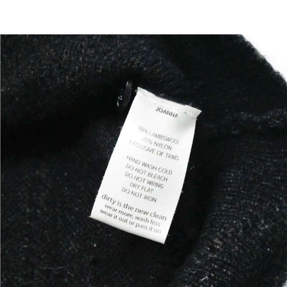 Horny Toad Black Joanna Lambswool Knit Sweater Size Large - Picture 5 of 8